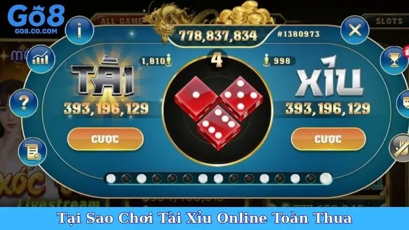 Tại Sao Chơi Tài Xỉu Online Toàn Thua